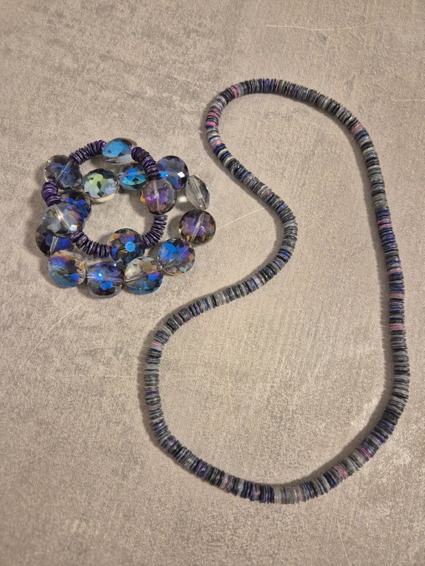 Set Bijuterii Galaxy & Cristale Iridescente