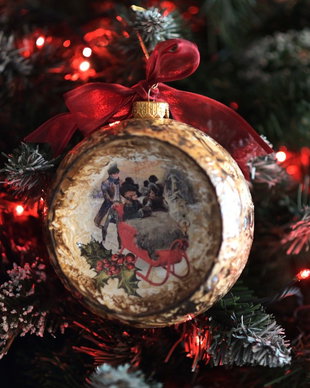 Glob concav : Vintage Christmas