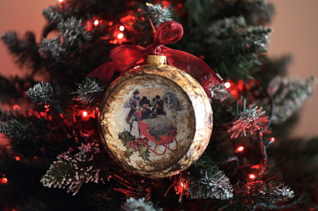 Glob concav : Vintage Christmas