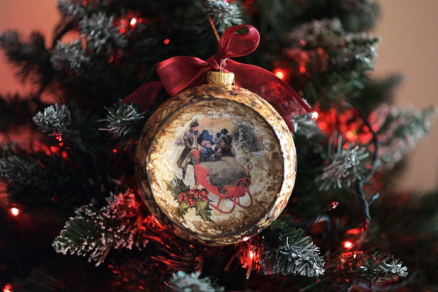 Glob concav : Vintage Christmas