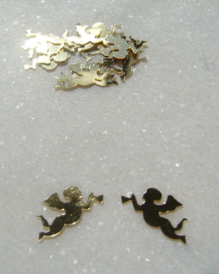 (10 bucati) Ingerasi - paiete de lipit aprox 18x10 mm