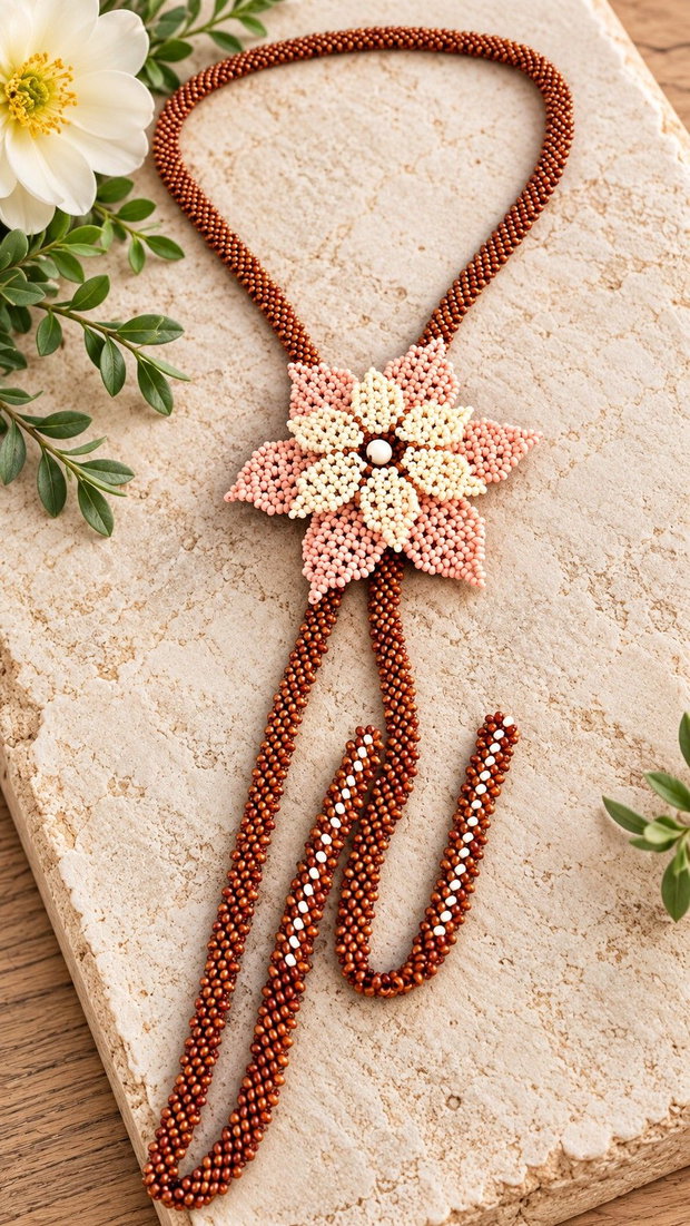 Colier floare de toamna