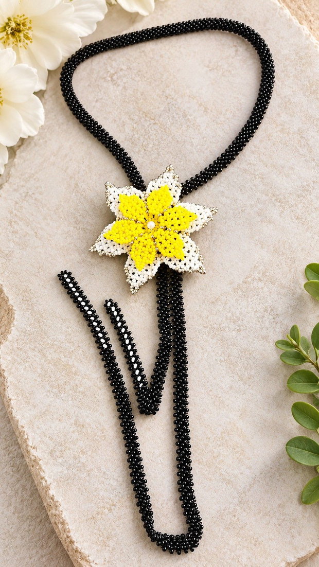 Colier floare narcisa