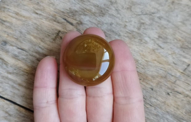 Cabochon agata masiva, 34x9.5 mm