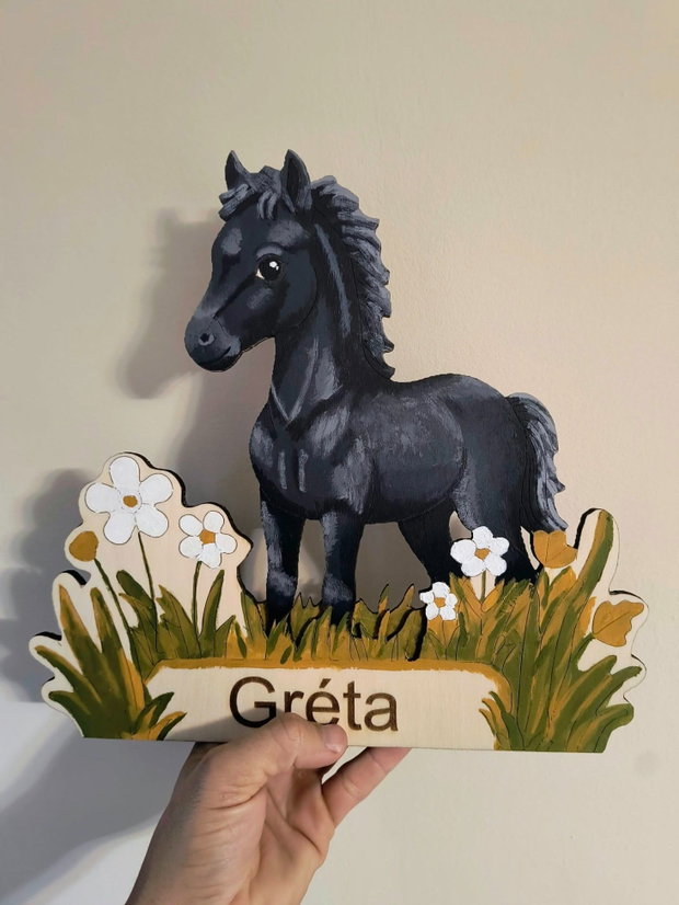 Lampă de veghe personalizată din lemn Căluț 3D - Copii + TRANSPORT GRATUIT