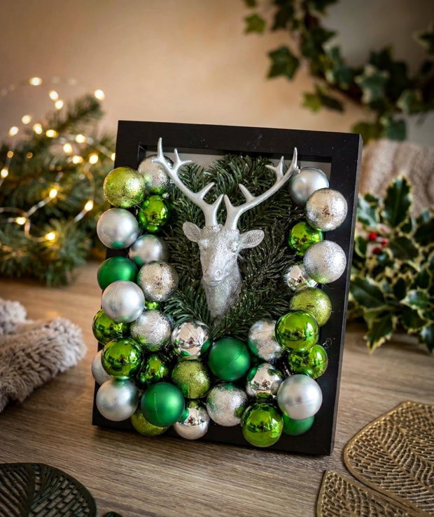 Tablou decorativ de Crăciun -Decorațiune de poveste 3D