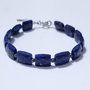 Bratara argint 925 cu lapis lazuli si pirita