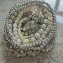 Set de bratari handmade "Silver Moon-eleganta in nuanta de perla"