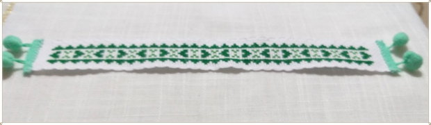 SEMN DE CARTE- MOTIV POPULAR- VERDE
