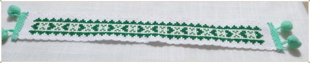 SEMN DE CARTE- MOTIV POPULAR- VERDE