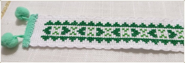 SEMN DE CARTE- MOTIV POPULAR- VERDE