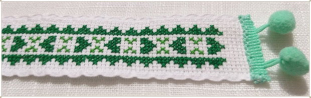 SEMN DE CARTE- MOTIV POPULAR- VERDE