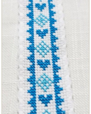 SEMN DE CARTE- MOTIV POPULAR- ALBASTRU