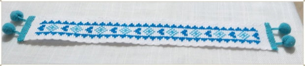 SEMN DE CARTE- MOTIV POPULAR- ALBASTRU
