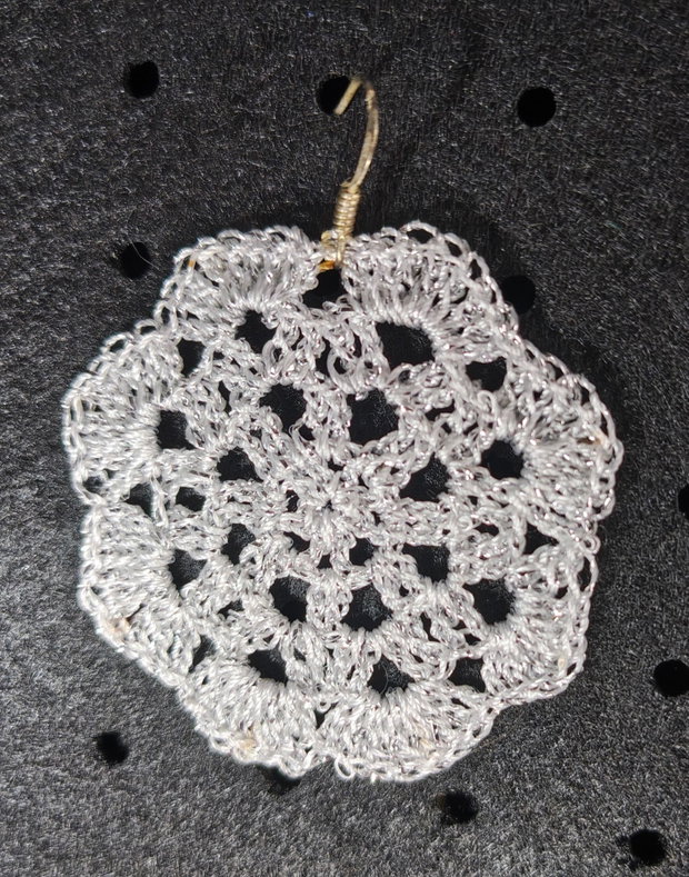 Cercei handmade croșetați