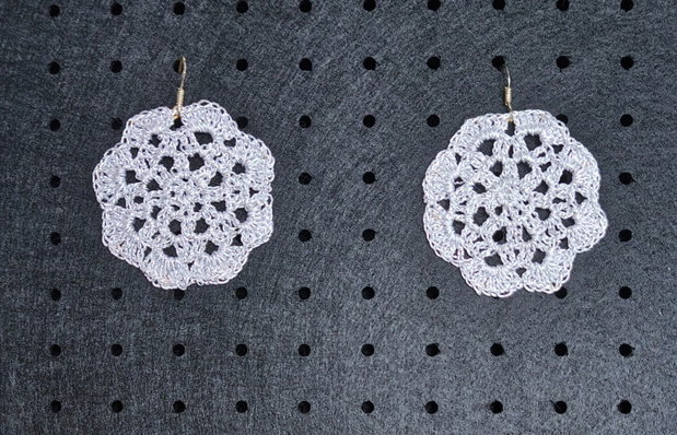 Cercei handmade croșetați