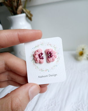 Cercei Pink Flowers