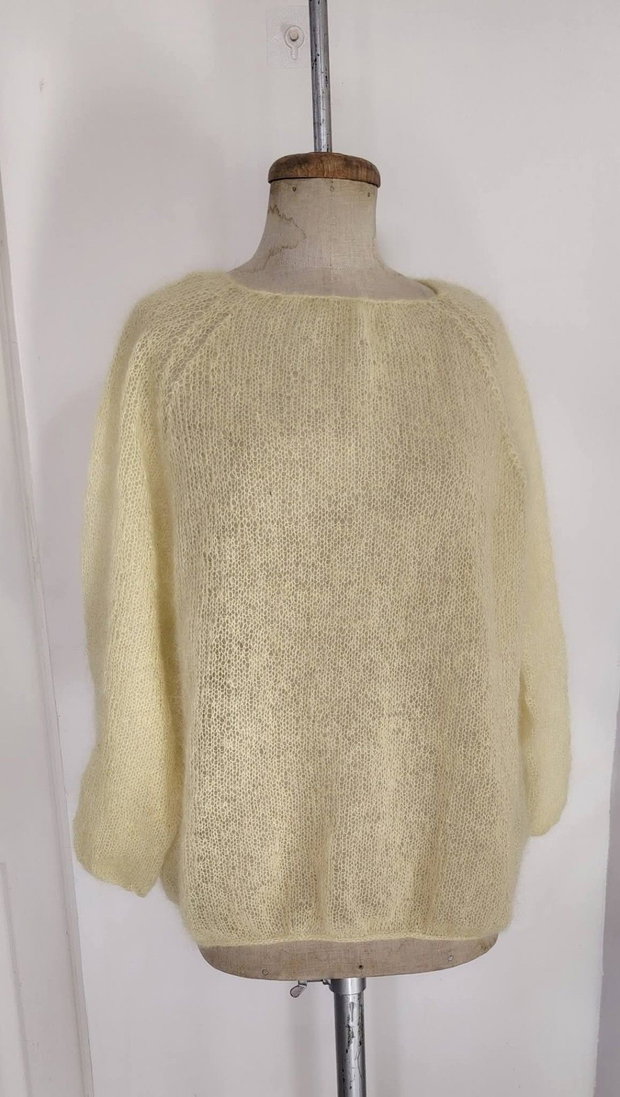 Bluza mohair cu mătase handmade
