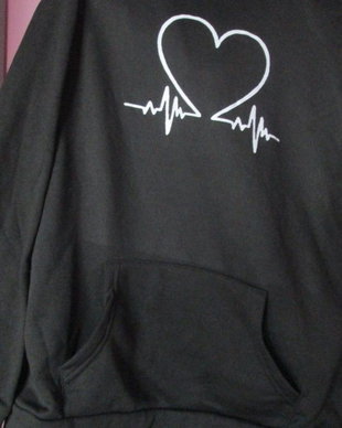 hanorac  negru unisex M/L