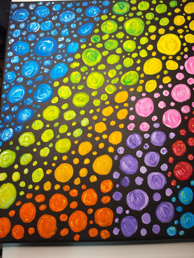 Tablou abstract bule