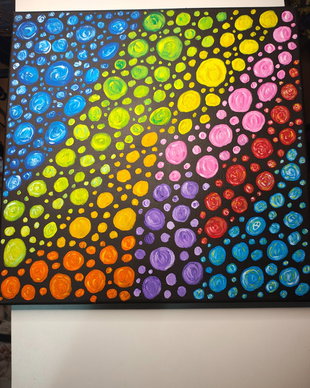 Tablou abstract bule