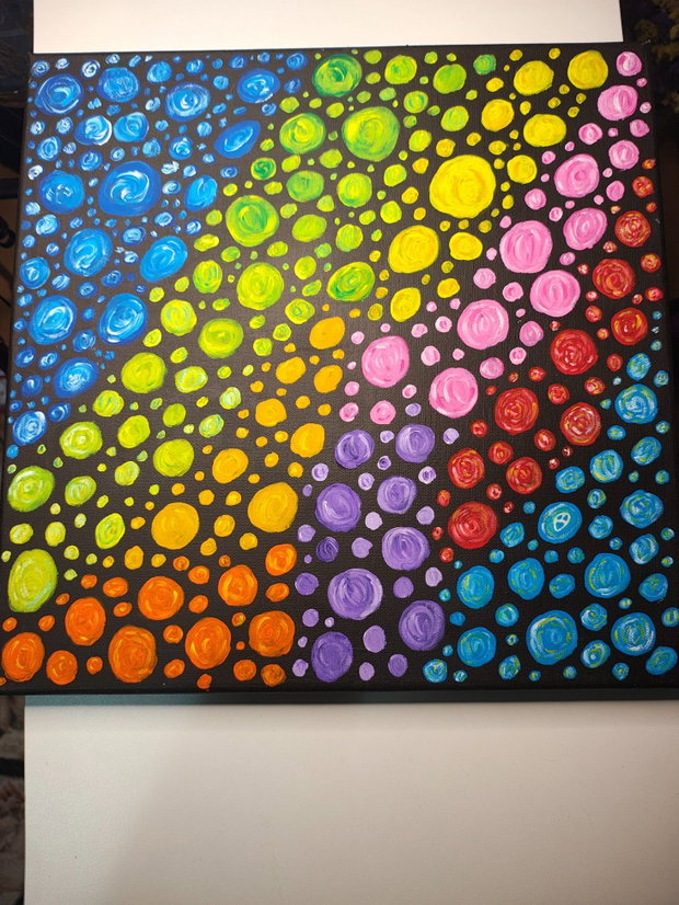 Tablou abstract bule