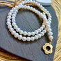 Colier CHOKER perle de cultura albe calitate A plus
