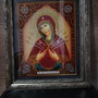 Icoană Maica Domnului celor 7 Săgeți  Diamond Painting 3D, lucrată manual