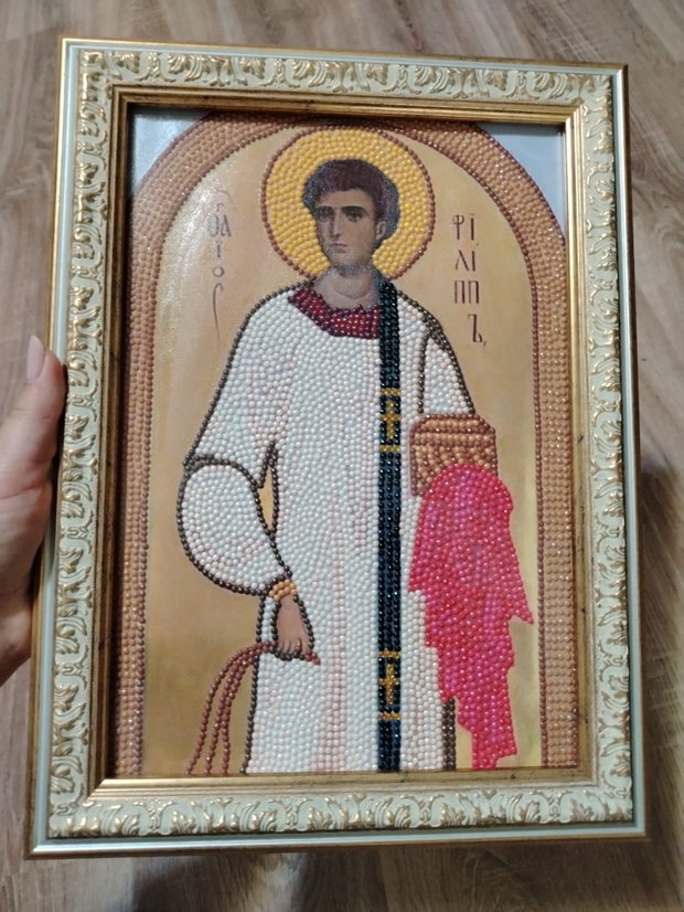 Icoane personalizate tehnica Diamond Painting 3D, lucrate manual