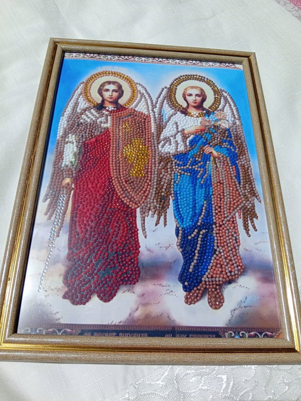 Icoane personalizate tehnica Diamond Painting 3D, lucrate manual