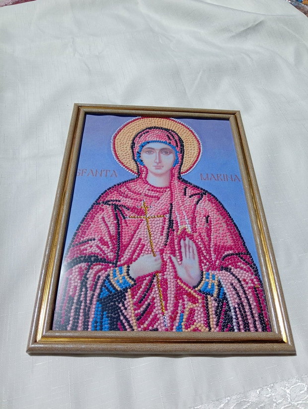 Icoane personalizate tehnica Diamond Painting 3D, lucrate manual