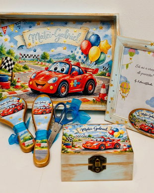 Set personalizat pentru taierea motului / tema Cars, Mașinuțe, Fulger Mcqueen