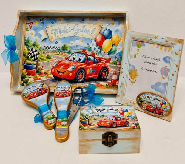 Set personalizat pentru taierea motului / tema Cars, Mașinuțe, Fulger Mcqueen