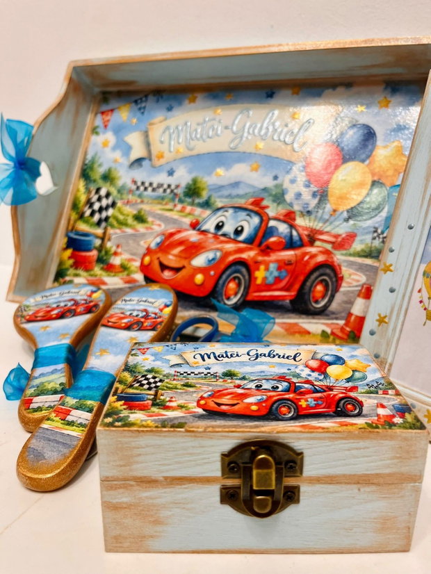 Set personalizat pentru taierea motului / tema Cars, Mașinuțe, Fulger Mcqueen