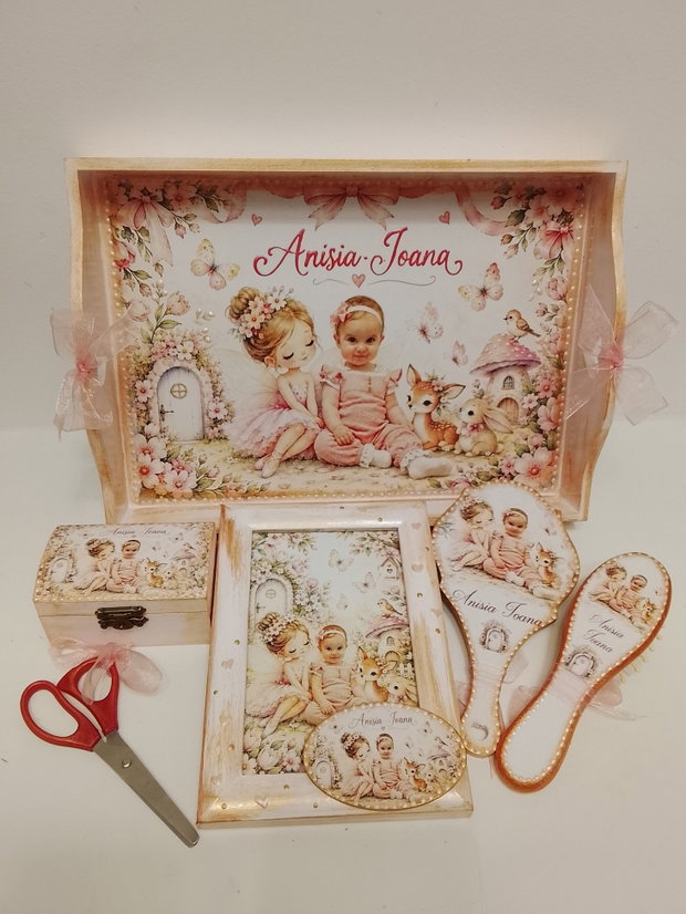 Set personalizat pentru taierea motului / tema zâna cu poza