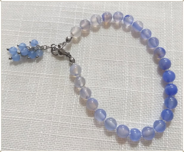 BRATARA- AGAT STRIPED BLEU-MOV