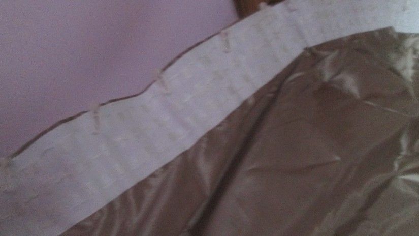 2 draperii bej elegante