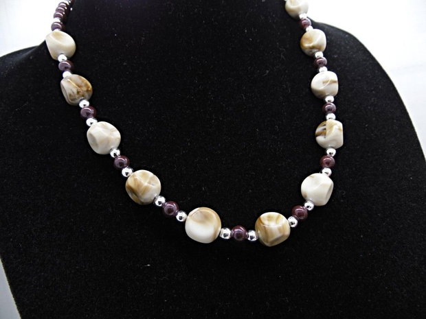 Colier Handmade Statement cu Mărgele plastic (Cod1481)