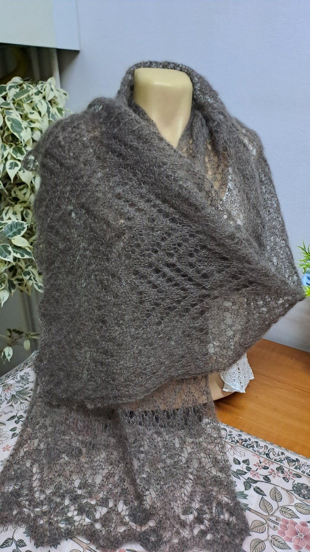 Șal, fular,etola maro