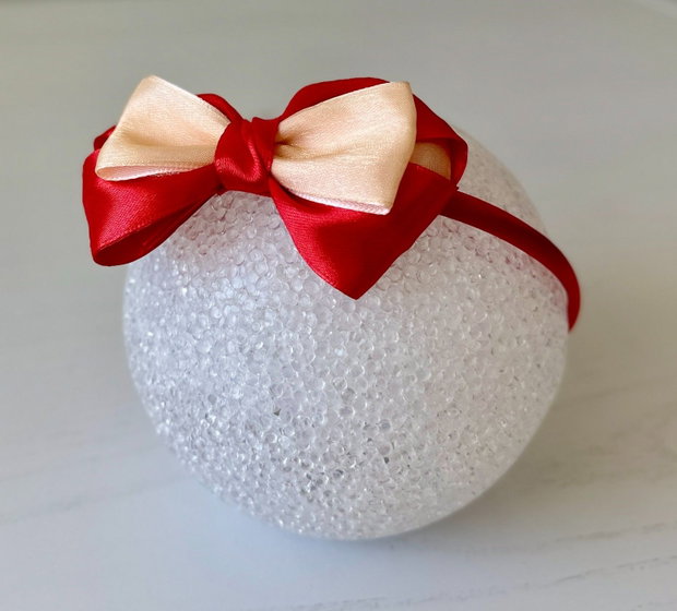 Bentiță handmade cu fundă din satin, pentru fetițe și mămici