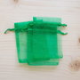 Săculeți organza verzi 7 × 9 cm