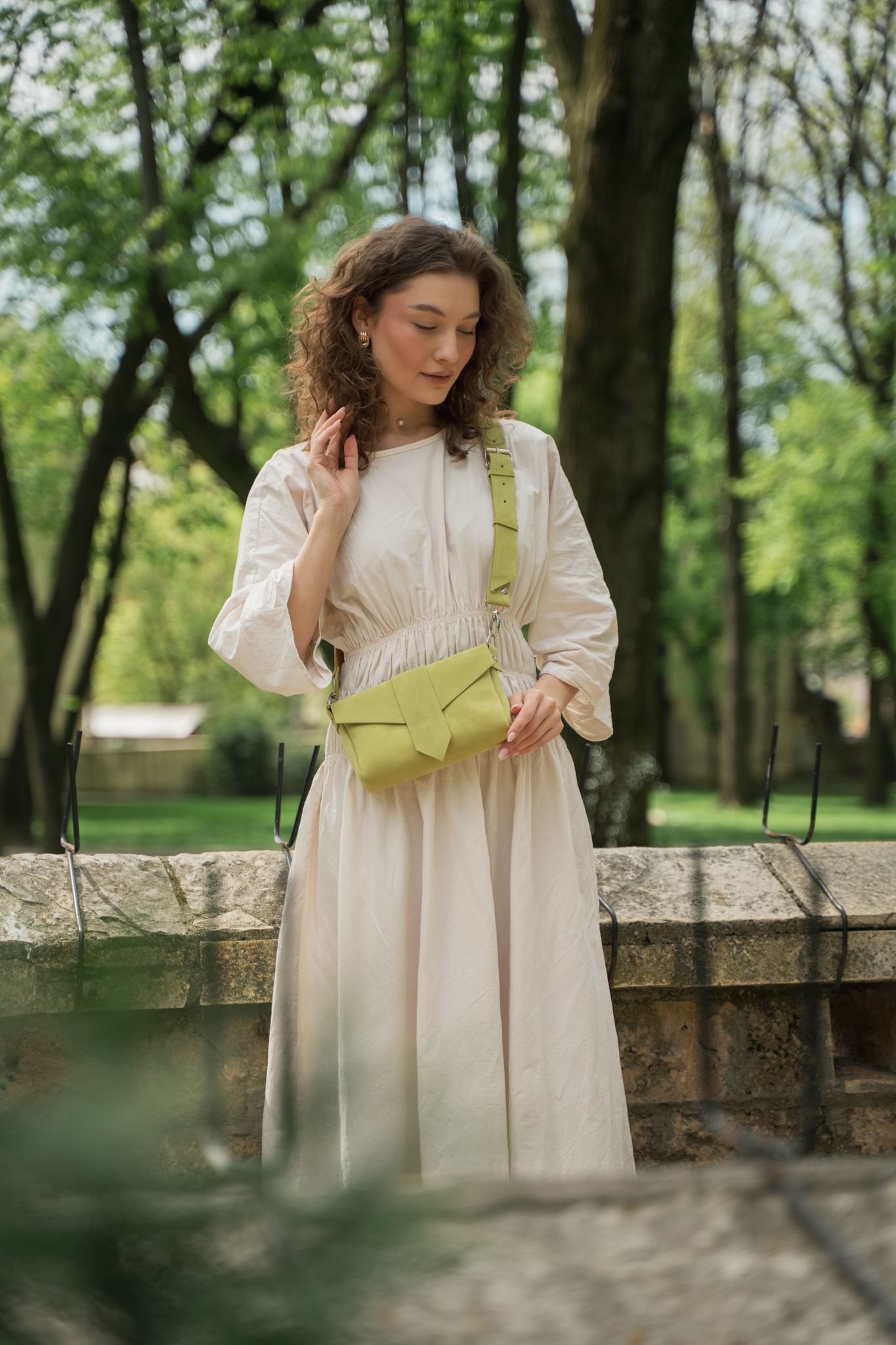Geantă din piele naturală LOVE LIME VELOR | Dichisar
